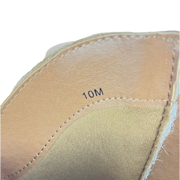 POP Natural Faux Suede Cowgirl Boots Womens SZ 10 Side Zip Chunky Heel Boho Chic - Picture 13 of 13